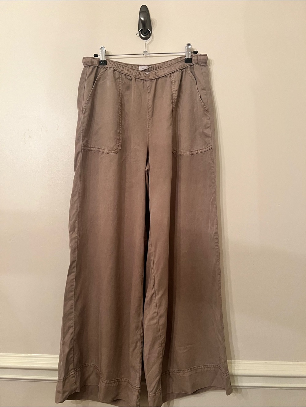 Joie Brown Wide Leg Lyocell Pants